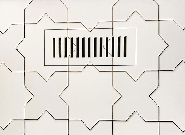 waterJet cut tile drain spacex inspired