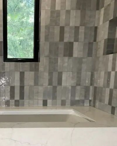 Euston bathroom, after photo: before during and after bathroom renovation by Burlington Tile